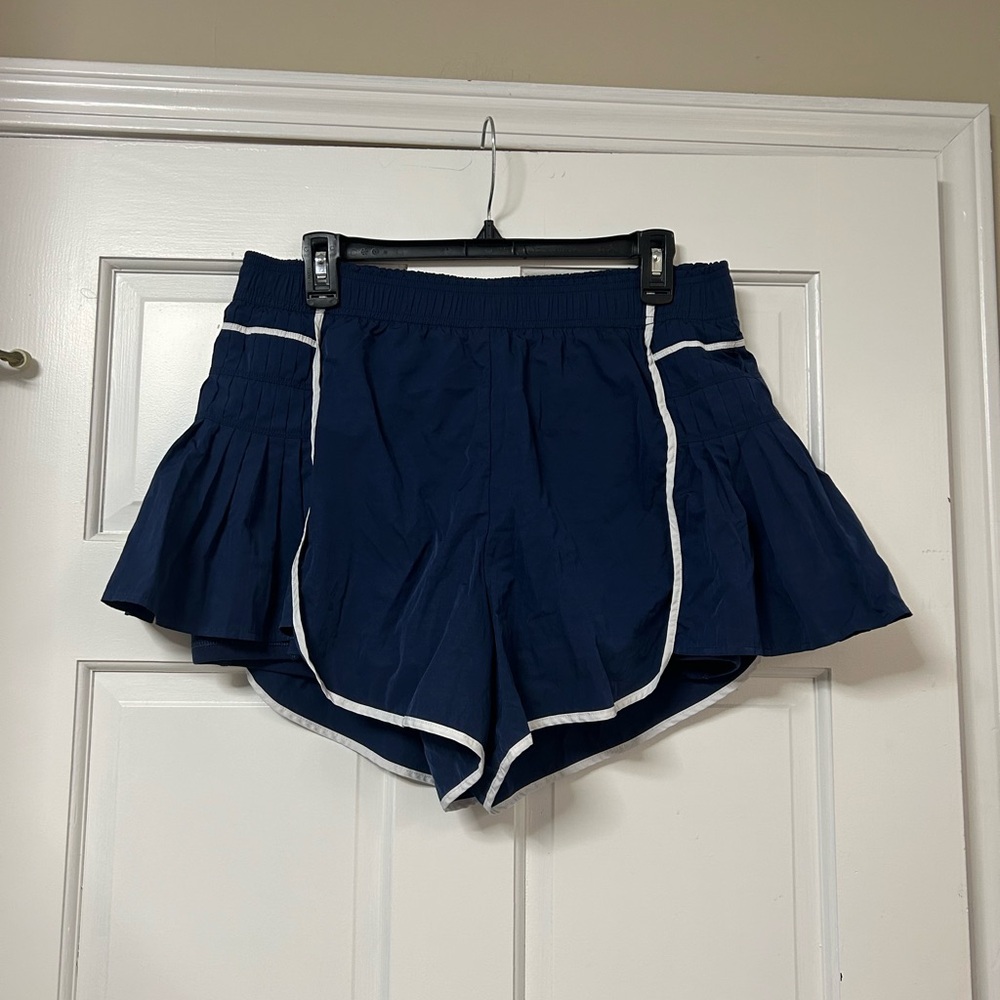 Yogalicious Navy Shorts with White Trim